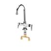 Picture of Encore® Brass Chrome Plated Double Pantry Faucet with 6" Rigid Gooseneck Spout
