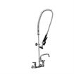 Picture of Encore® 8" OC. Brass Chrome Plated Wall Mount Pre Rinse Assembly with 14" Add On Faucet