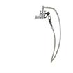 Picture of Encore® 8" OC. Brass Chrome Plated Wall Mount Utility Spray Assembly Angled Spray Head Add on Faucet with 12" Spout and 96" Hose