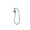 Picture of Encore® 8" OC. Brass Chrome Plated Wall Mount Pot Filler Assembly Hooked Spray Head  Vacuum Breaker and 72" Hose