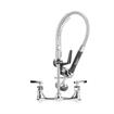 Picture of Encore® 8" OC Brass Chrome Plated Mini Pre-Rinse Assembly with Wall Bracket