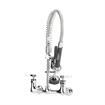 Picture of Encore® 8" OC Brass Chrome Plated Mini Pre-Rinse Assembly with Wall Bracket