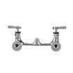 Picture of 8" OC Encore Brass Chrome Plated Wall Mount Faucet Body only for Pre-Rinse Ceramic Valves