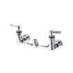 Picture of 8" OC Encore Brass Chrome Plated Wall Mount Faucet Body only for Pre-Rinse Ceramic Valves