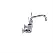 Picture of Encore® 8" OC. Brass Chrome Plated Wall Mount Faucet with 6" Swivel Spout 4" Wrist Blade Handles