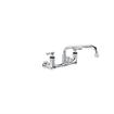 Picture of Encore® 8" OC. Brass Chrome Plated Wall Mount Faucet 1.5 gpm with 12" Swivel Spout and Lever Handles