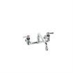 Picture of Encore® 8" OC. Brass Chrome Plated Wall Mount Faucet 1.5 gpm with 12" Swivel Spout and Lever Handles