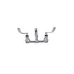 Picture of Encore® 8" OC. Brass Chrome Plated Wall Mount Faucet with 12" Swivel Spout 4" Blade Handles
