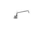 Picture of Encore® 8" OC. Brass Chrome Plated Wall Mount Faucet with 12" Swivel Spout 4" Blade Handles