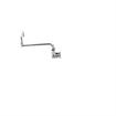 Picture of Encore® 8" OC. Brass Chrome Plated Wall Mount Faucet with 24" Double Jointed Cast Swivel Spout Pot Filler with Faucet Mounting Kit
