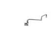 Picture of Encore® 8" OC. Brass Chrome Plated Wall Mount Faucet with 24" Double Jointed Cast Swivel Spout Pot Filler with Faucet Mounting Kit