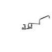 Picture of Encore® 8" OC. Brass Chrome Plated Wall Mount Faucet with 24" Double Jointed Swivel Spout