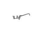 Picture of Encore® 8" OC. Brass Chrome Plated Wall Mount Faucet with 24" Double Jointed Swivel Spout