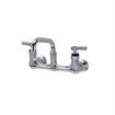 Picture of Encore® 8" OC. Brass Chrome Plated Wall Mount Faucet Ceramic Valves with 6" Swivel Spout
