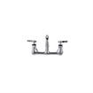 Picture of Encore® 8" OC. Brass Chrome Plated Wall Mount Faucet Ceramic Valves with 10" Swivel Spout