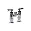 Picture of 4" OC Encore Brass Chrome Plated Elevated Deck Mount Faucet (Body Only with Couplings for Pre-Rinse Riser)