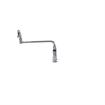 Picture of Encore® 4" OC Brass Chrome Plated Elevated Deck Mount Faucet Ceramic Valves with 18" Double Jointed Swivel  Spout