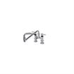 Picture of Encore® 4" OC Brass Chrome Plated Elevated Deck Mount Faucet Ceramic Valves with 18" Double Jointed Swivel  Spout