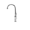 Picture of Encore® 8" OC Brass Chrome Plated Deck Mount Faucet 6" Swivel Gooseneck Spout and 4" Wrist Blade Handles