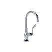 Picture of Encore® Brass Chrome Plated Single Pantry Deck Mount Faucet Ceramic Valve 6" Swivel Gooseneck  Spout 4" Wrist Blade Handle