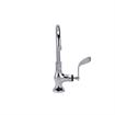 Picture of Encore® Brass Chrome Plated Single Pantry Deck Mount Faucet Ceramic Valve 6" Swivel Gooseneck  Spout 4" Wrist Blade Handle