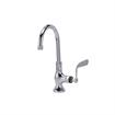 Picture of Encore® Brass Chrome Plated Single Pantry Deck Mount Faucet Ceramic Valve 6" Swivel Gooseneck  Spout 4" Wrist Blade Handle