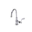 Picture of Encore® Brass Chrome Plated Single Pantry Deck Mount Faucet Ceramic Valve 6" Swivel Gooseneck  Spout 4" Wrist Blade Handle