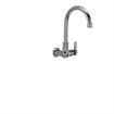 Picture of Encore® Brass Chrome Plated Single Wall Mount Faucet Ceramic Valves with 6" Swivel Gooseneck Spout