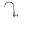 Picture of Encore® Brass Chrome Plated Single Wall Mount Faucet Ceramic Valves with 6" Swivel Gooseneck Spout