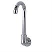 Picture of Encore® Brass Chrome Plated Wall Mount Spout Base with 3-1/2" Rigid Gooseneck Spout