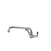Picture of Encore® Brass Chrome Plated Single Wall Mount Wok Range Faucet with 12" Swivel Spout and Lever Handles
