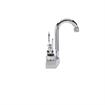 Picture of Encore® Brass Chrome Plated 4" OC Deck Mount Faucet Ceramic Valves with 3-1/2" Rigid Gooseneck Spout and 4" Wrist Blade Handles