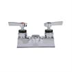Picture of Encore® Brass Chrome Plated 4" OC Centerset Deck Mount Faucet Ceramic Valves with 4" Cast Spout Spout