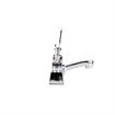 Picture of Encore® Brass Chrome Plated 4" OC Centerset Deck Mount Faucet Ceramic Valves with 4" Cast Spout Spout 4" Wrist Blade Handles