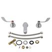 Picture of Encore® Adjustable Widespread Deck Mount Faucet with 5" Cast Spout and 4" Wrist Blade Handles