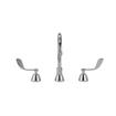 Picture of Encore® Adjustable Widespread Deck Mount Faucet Ceramic Valves with Swivel 6" Gooseneck Spout and 4" Wrist Blade Handles
