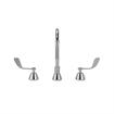 Picture of Encore® Adjustable Widespread Deck Mount Faucet Ceramic Valves with Swivel 6" Gooseneck Spout and 4" Wrist Blade Handles
