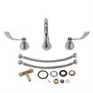 Picture of Encore® Adjustable Widespread Deck Mount Faucet Ceramic Valves with Swivel 6" Gooseneck Spout and 4" Wrist Blade Handles