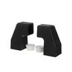 Picture of Matte Black Heat-Resistant Thermoplastic End Bar Pull Brackets For 1" OD Tubing