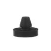 Picture of 1/2" OD x 1/16" H Black Rubber Button Bumper