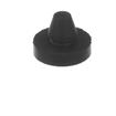 Picture of 1/2" OD x 1/16" H Black Rubber Button Bumper