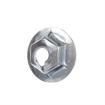 Picture of #10-24 Zinc Plated Steel Open Top Combination Locknut