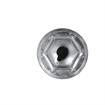 Picture of #10-24 x 1/2" H Zinc Plated Steel Domed Combination Locknut