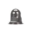 Picture of #10-24 x 1/2" H Bright Nickel Plated Steel Domed Combination Locknut