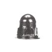 Picture of #10-24 x 1/2" H Bright Nickel Plated Steel Domed Combination Locknut