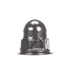 Picture of #10-24 x 1/2" H Bright Nickel Plated Steel Domed Combination Locknut