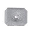 Picture of 1-1/4" L x 1" W x 1/8" H Galvanized Steel Insulation Weld Pin Retaining Plate