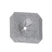 Picture of 1-1/4" L x 1" W x 1/8" H Galvanized Steel Insulation Weld Pin Retaining Plate