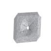 Picture of 1-1/4" L x 1" W x 1/8" H Galvanized Steel Insulation Weld Pin Retaining Plate