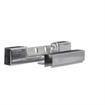 Picture of 7/8" Offset 5" L Chrome Plated Die Cast Standard Duty Non-Rise Adjustable Edgemount Hinge